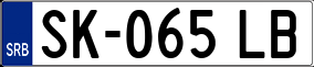 Trailer License Plate